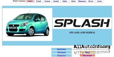 Suzuki Splash Service Manual