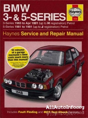 BMW 3 & 5 Series Repair Manual 1981-1991