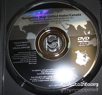 GM Navigation System Map DVD 2011