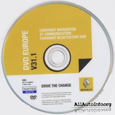 Renault Carminat Navigation Communication - Europe V32.1