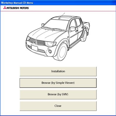 Mitsubishi L200 Workshop Manual CD (2009-2010)