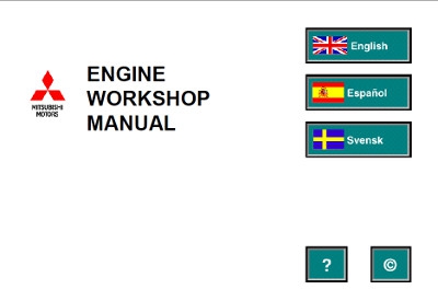 Mitsubishi Engine and Transmission Workshop Manuals