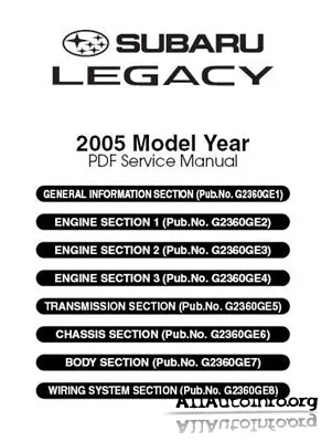 Subaru Legacy 2005 Service Manual
