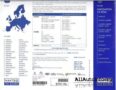 NAVTEQ On Board RT3, RT4, RT5 European Package  2010/2011