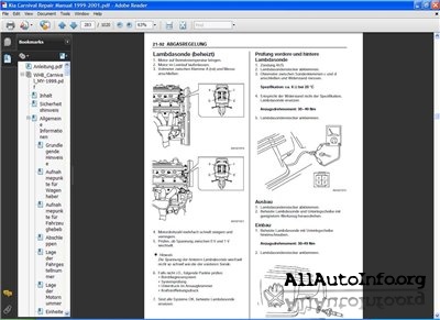 Kia Carnival Repair Manual 1999-2001.