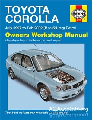 Toyota Corolla 1997-2002 Workshop Manual.