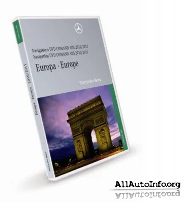 Mercedes-Benz Navigations DVD COMAND APS Europe NTG1 2010/2011