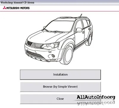 Mitsubishi Outlander 2008 Service Manual