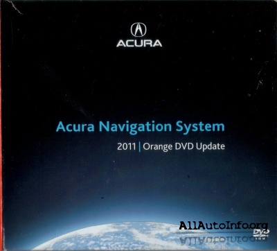 Acura Navigation System 2011 ORANGE DVD Update 3.A0