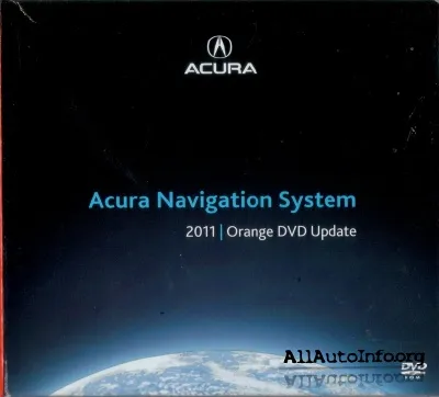 Acura Navigation System 2011 ORANGE DVD Update 3.A0