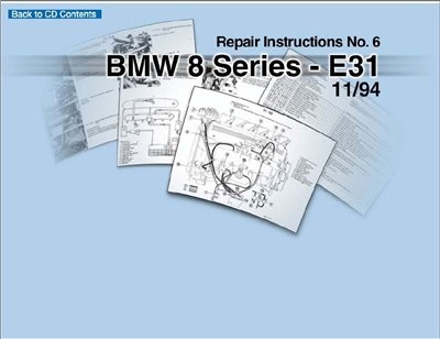 Дилерское руководство по ремонту BMW 8 серии (E31) 11/1994
