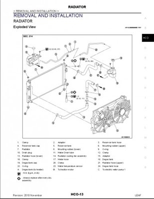 Nissan leaf repair manual