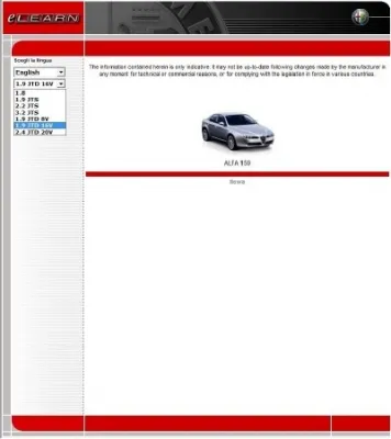 Alfa Romeo 159 eLearn