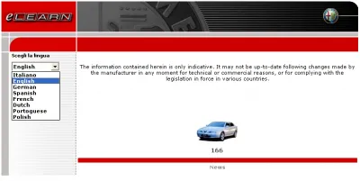 Alfa Romeo 166 eLearn