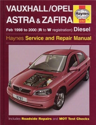 Руководство по ремонту Opel Astra, Zafira Diesel 1998-2000
