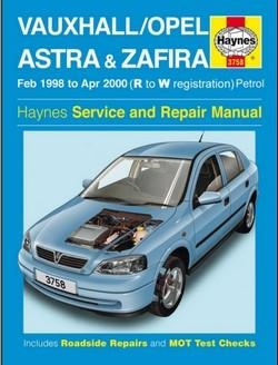 Руководство по ремонту Opel  Astra & Zafira 1998-2000.