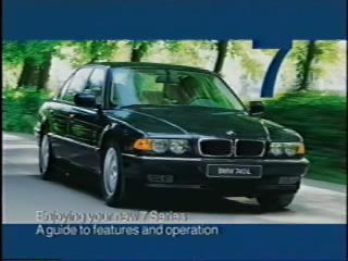 BMW 7series (E38): Видео руководство по эксплуатации [1999, MPEG]