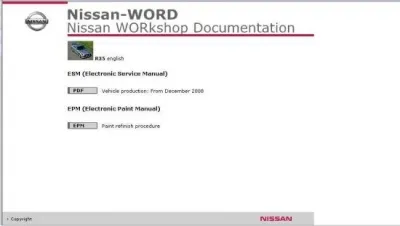 Nissan G-TR R35 2009 Workshop Manual
