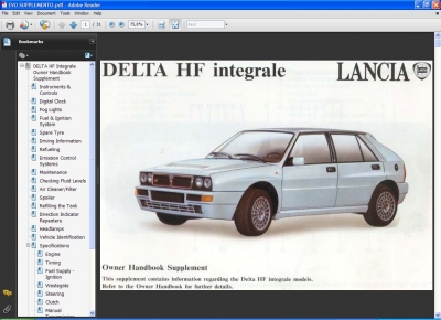 Lancia Delta - 4WD / HF Integrale / HF Integrale 16V / Evoluzione Руководство по ремонту и обслуживанию