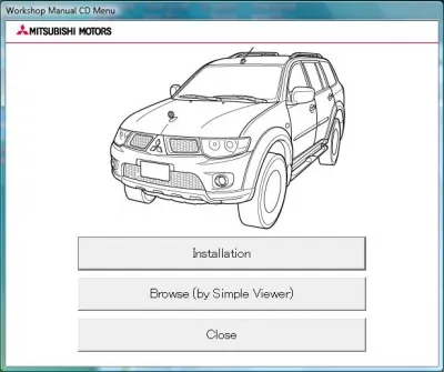 Mitsubishi Pajero Sport, Nativa, Montero Sport Workshop Manual CD (2010)