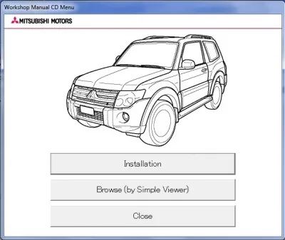 Mitsubishi Pajero IV Workshop Manual CD (2009)
