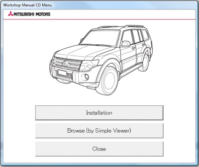 Mitsubishi Pajero 2013 Workshop Manual