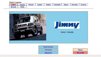 Suzuki Jimny Service Manual SN413 / SN415 D (1998-2009)