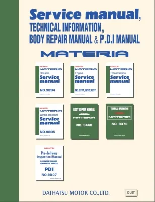Daihatsu Service Manuals