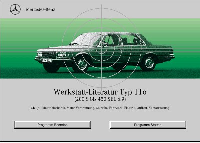 Mercedes-Benz Werkstatt-Literatur Typ 116 (W116)