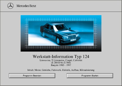 Mercedes-Benz Werkstatt Information Typ 124 (W124)