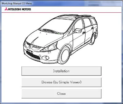 Mitsubishi Grandis Workshop Manual CD