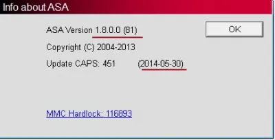 Mitsubishi ASA 1.8.0.0 (Europe, General, Japan, USA) 05/2014