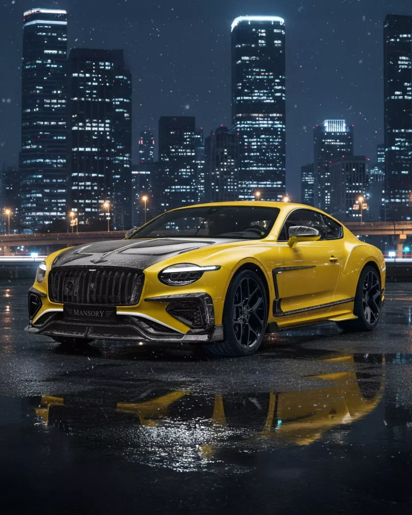 Mansory превратила Bentley Continental GT в ярко-жёлтый «банан» с кузовом из карбона