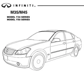 Infiniti M35-45 Y34 Y50 Service Manual 2003–2007 — руководство по ремонту и обслуживанию