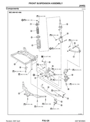 Infiniti M35-45 Y34 Y50 Service Manual (2003-07)