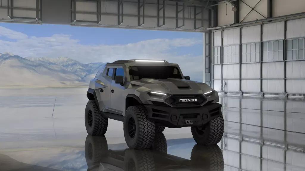 Rezvani Tank 2026 на базе Jeep Wrangler — бронированный внедорожник с дымовой завесой и экстремальными опциями