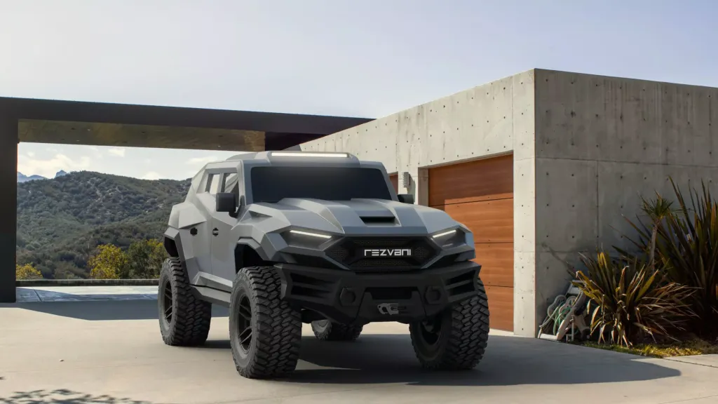 Rezvani Tank 2026 на базе Jeep Wrangler — бронированный внедорожник с дымовой завесой и экстремальными опциями