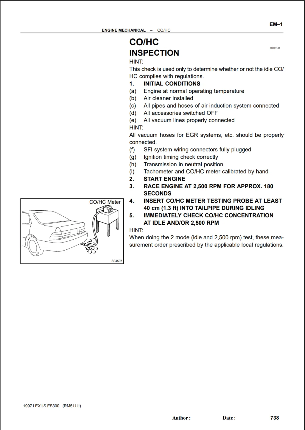 Lexus ES 300 (1993,1997,2001,2002 ) Сборник оригинальных руководств по ремонту