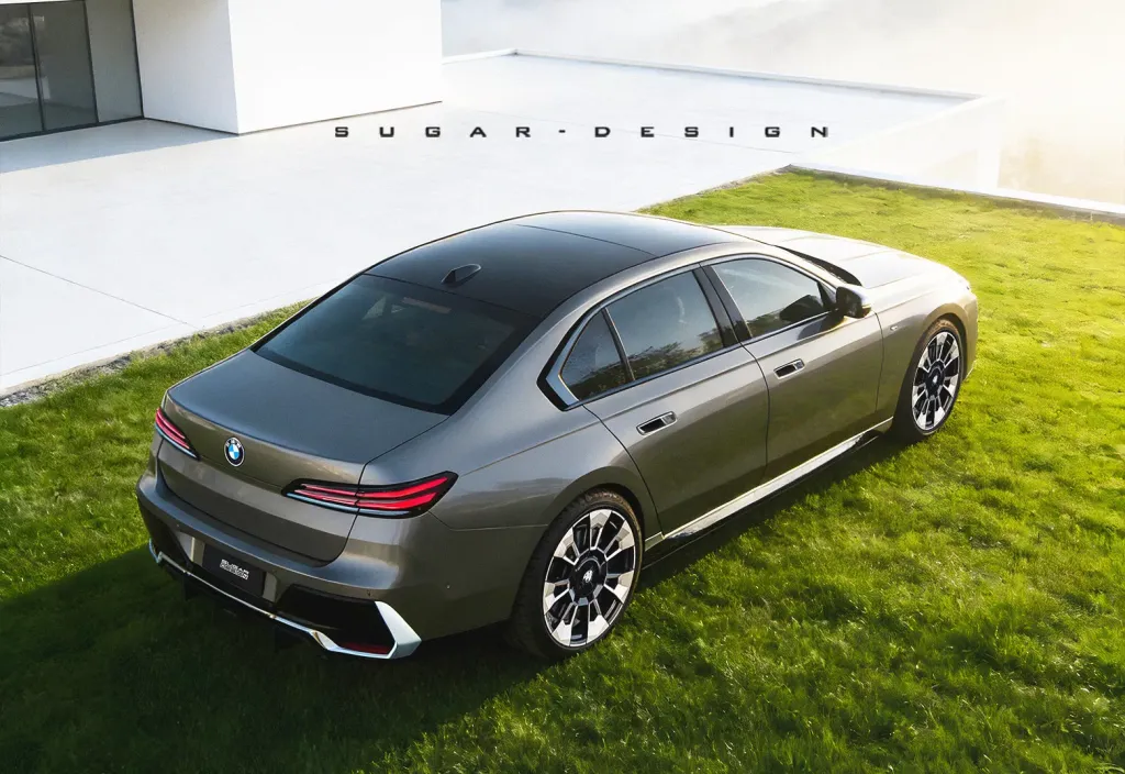 BMW 7 Series 2027: рестайлинг флагманского седана на визуализациях Sugar Design