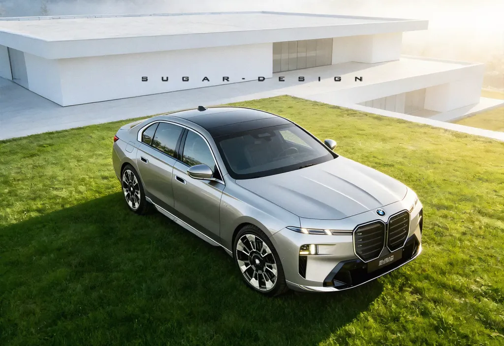 BMW 7 Series 2027: рестайлинг флагманского седана на визуализациях Sugar Design