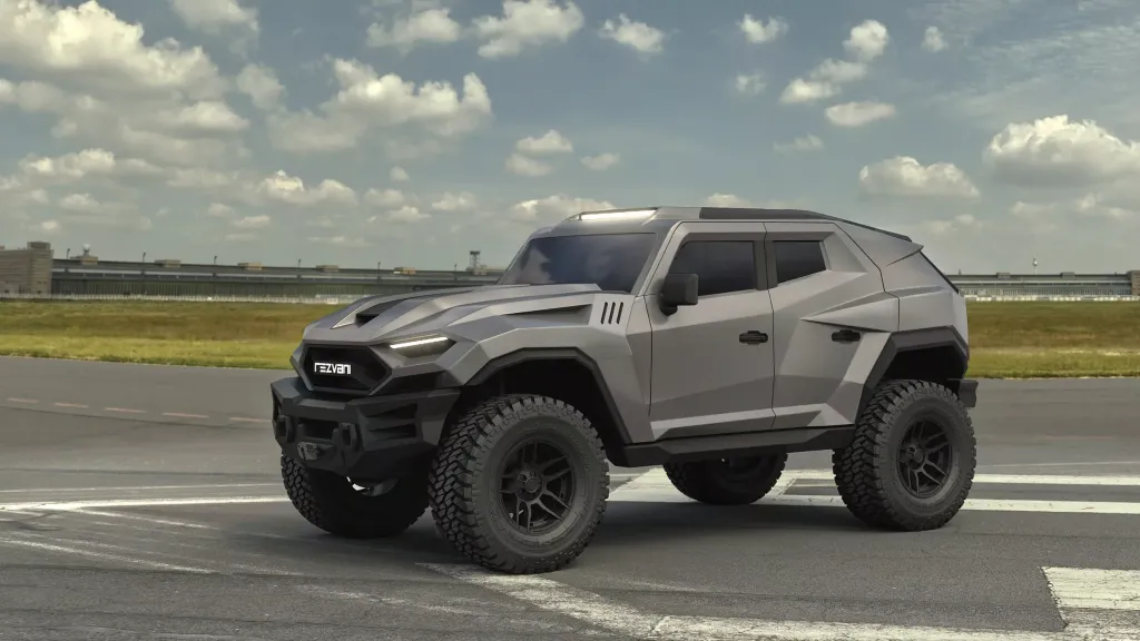 Rezvani Tank 2026 на базе Jeep Wrangler — бронированный внедорожник с дымовой завесой и экстремальными опциями