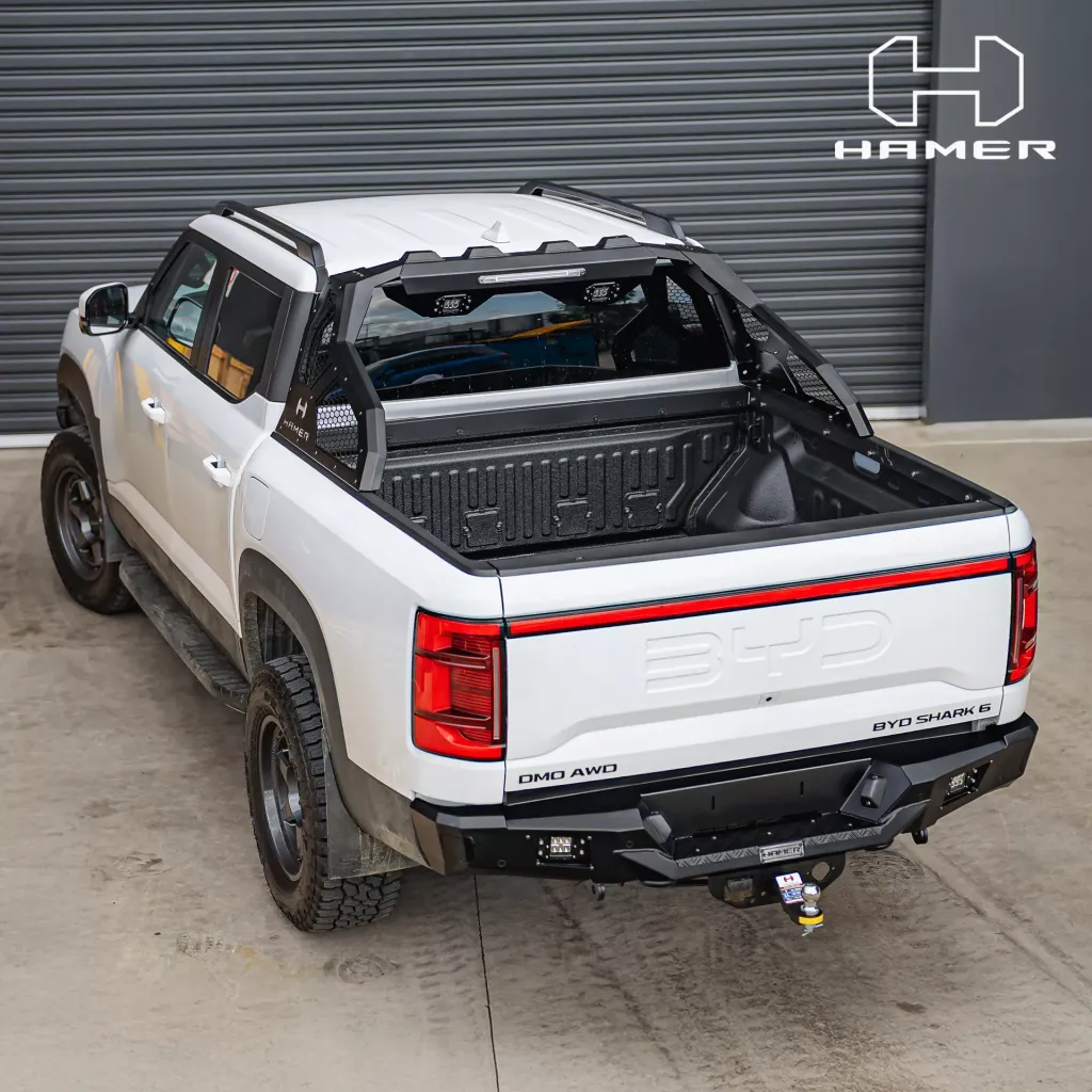 BYD Shark 6 обзавелся силовым обвесом Hamer 4×4: бамперы, свет и аксессуары