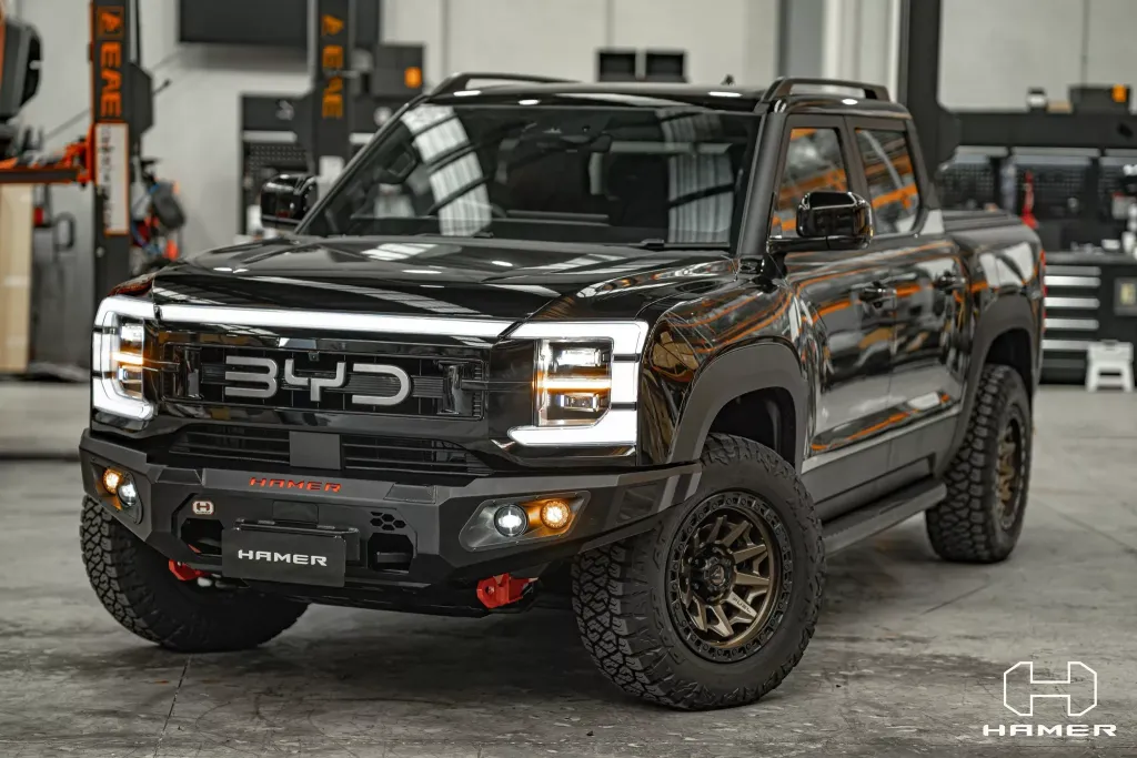 BYD Shark 6 обзавелся силовым обвесом Hamer 4×4: бамперы, свет и аксессуары