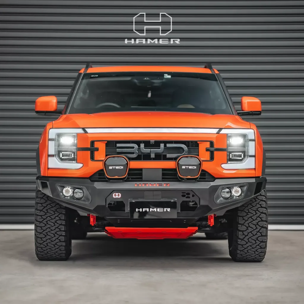 BYD Shark 6 обзавелся силовым обвесом Hamer 4×4: бамперы, свет и аксессуары