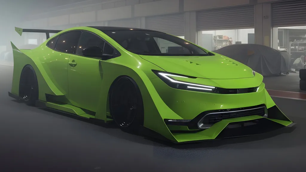 Toyota Prius получил экстремальный обвес и светотехнику в стиле «босодзоку»
