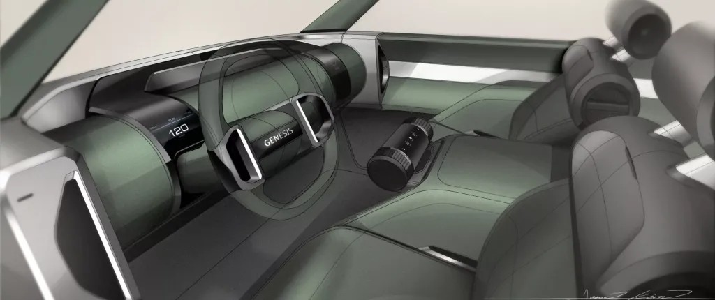 Genesis показал проект электрического грузовика с открытой платформой для США