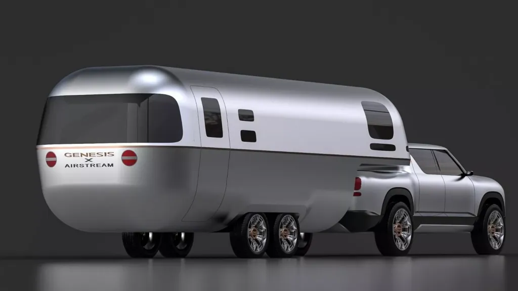 Genesis показал проект электрического грузовика с открытой платформой для США