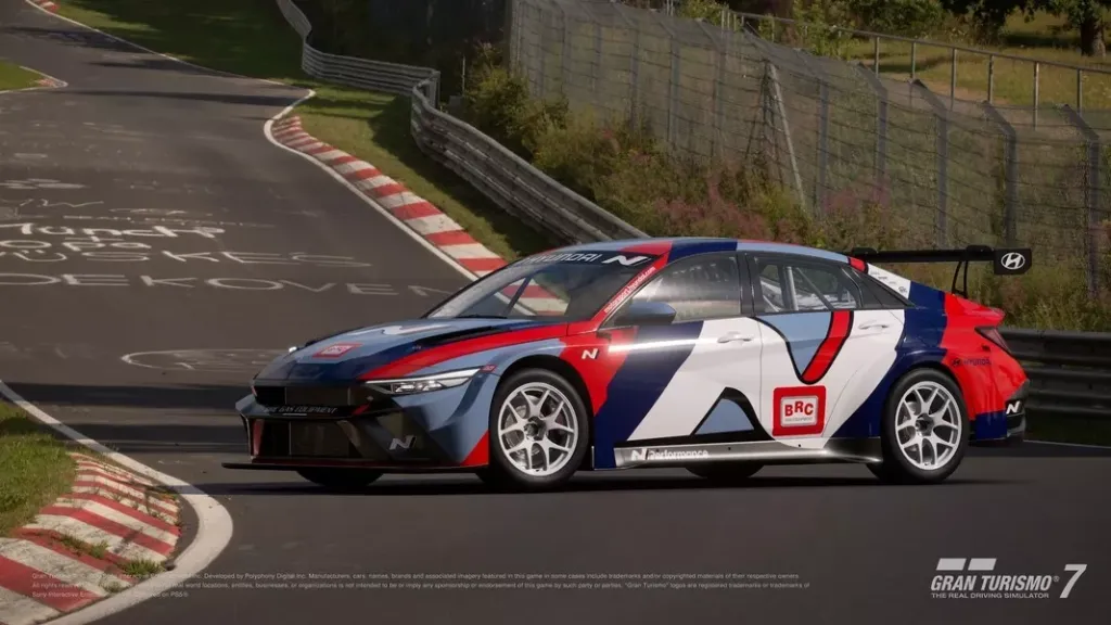 Hyundai Elantra N TC  в Gran Turismo 7:  три новинки обновления 1.67