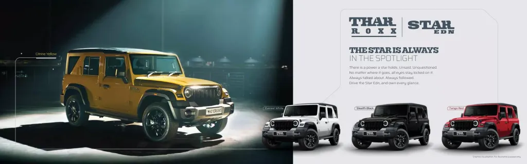 Mahindra Thar Roxx Star Edition: «двойник» Jeep Wrangler стал богаче, но лишился полного привода