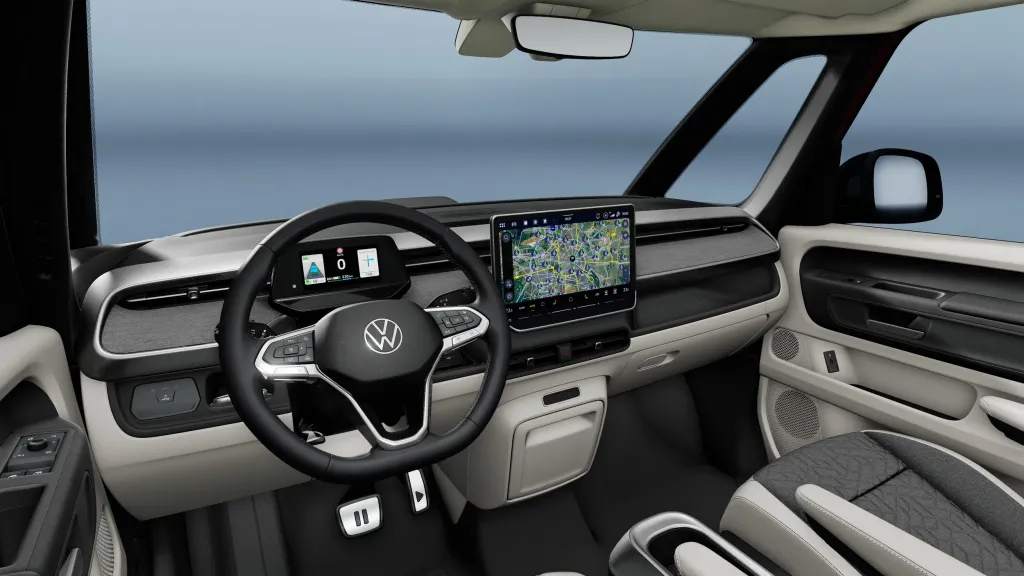 VW ID. Buzz 2026 обновился в Европе: 335 л.с., V2L, one-pedal driving и физические кнопки на руле